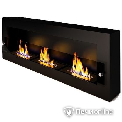 Биокамин ЭкоЛайф Fire Line Glass black burgundy в Краснодаре